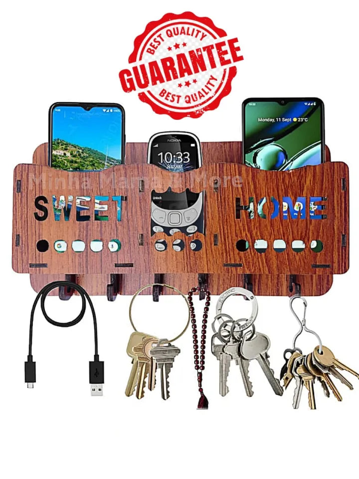 Complete Wood mobile & Key Holder