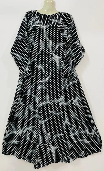 Stylish Front Close Printed  Abaya