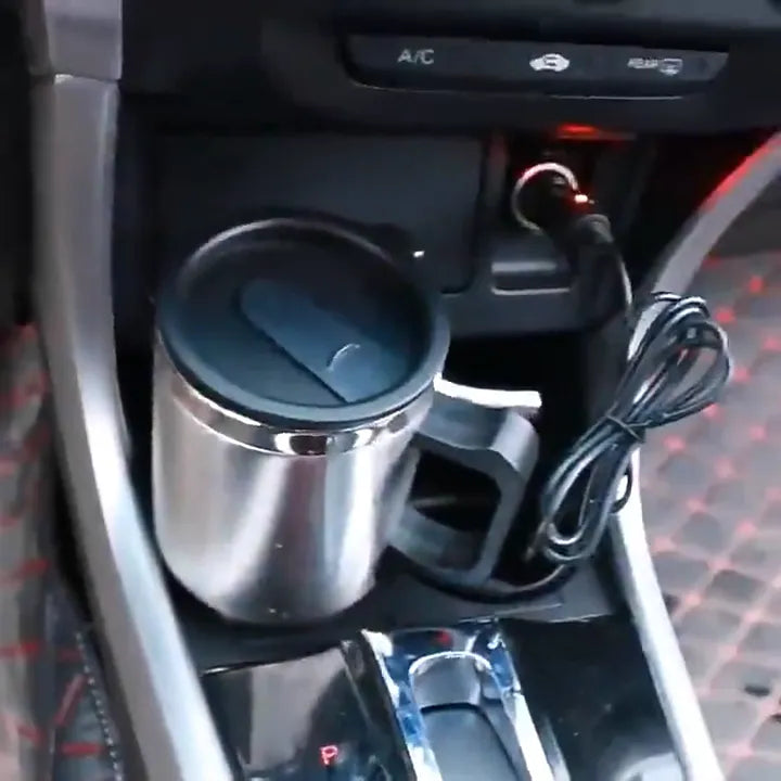 12V Car USB Mug Plug-in Heated Thermos