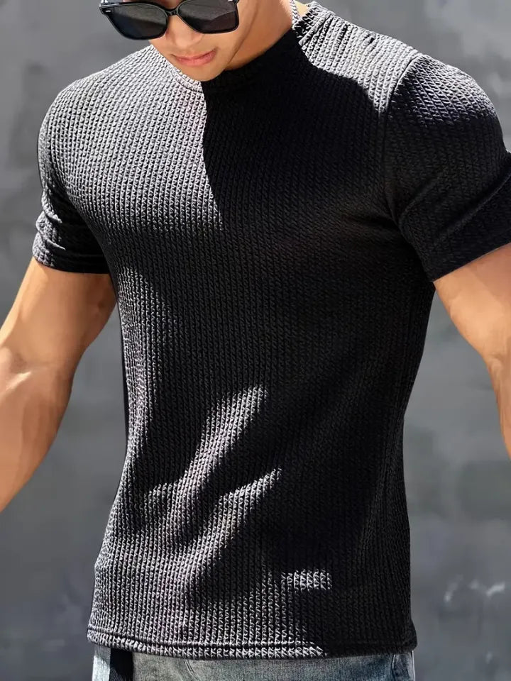 Vintage Clothing Waffle Knit Texture T-Shirt