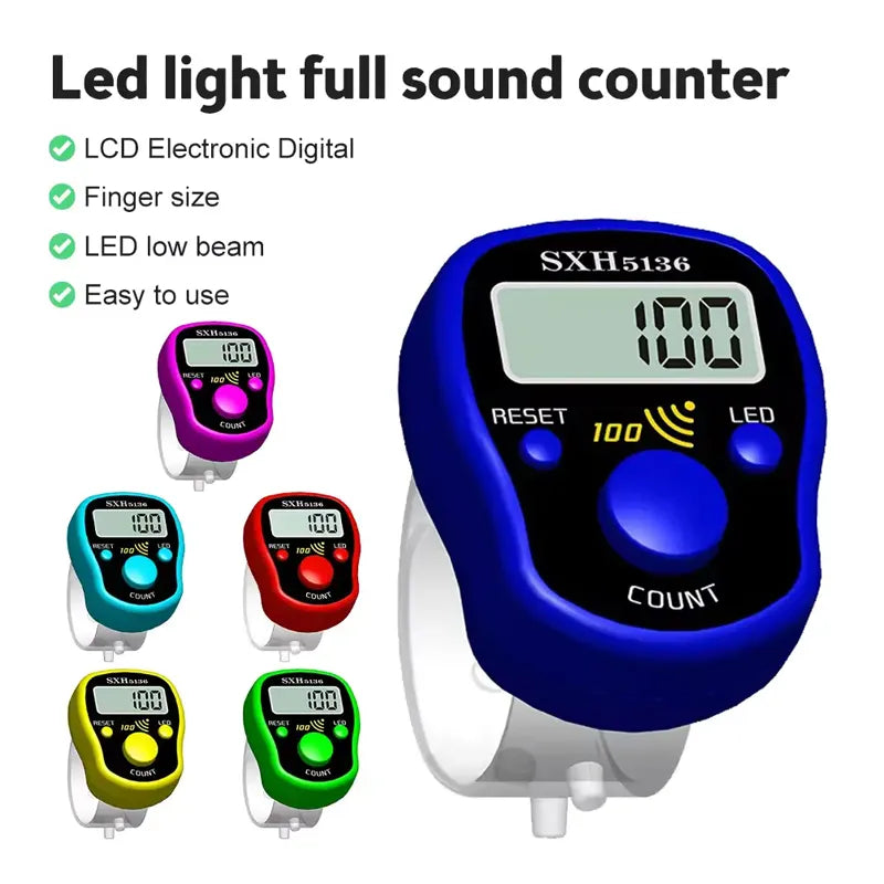 LED Electronic Finger Clicker Tasbih