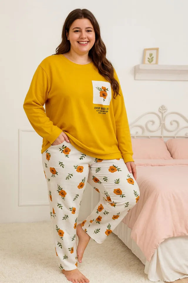 Warm & Fuzzy Heart-Embellished Loungewear Set
