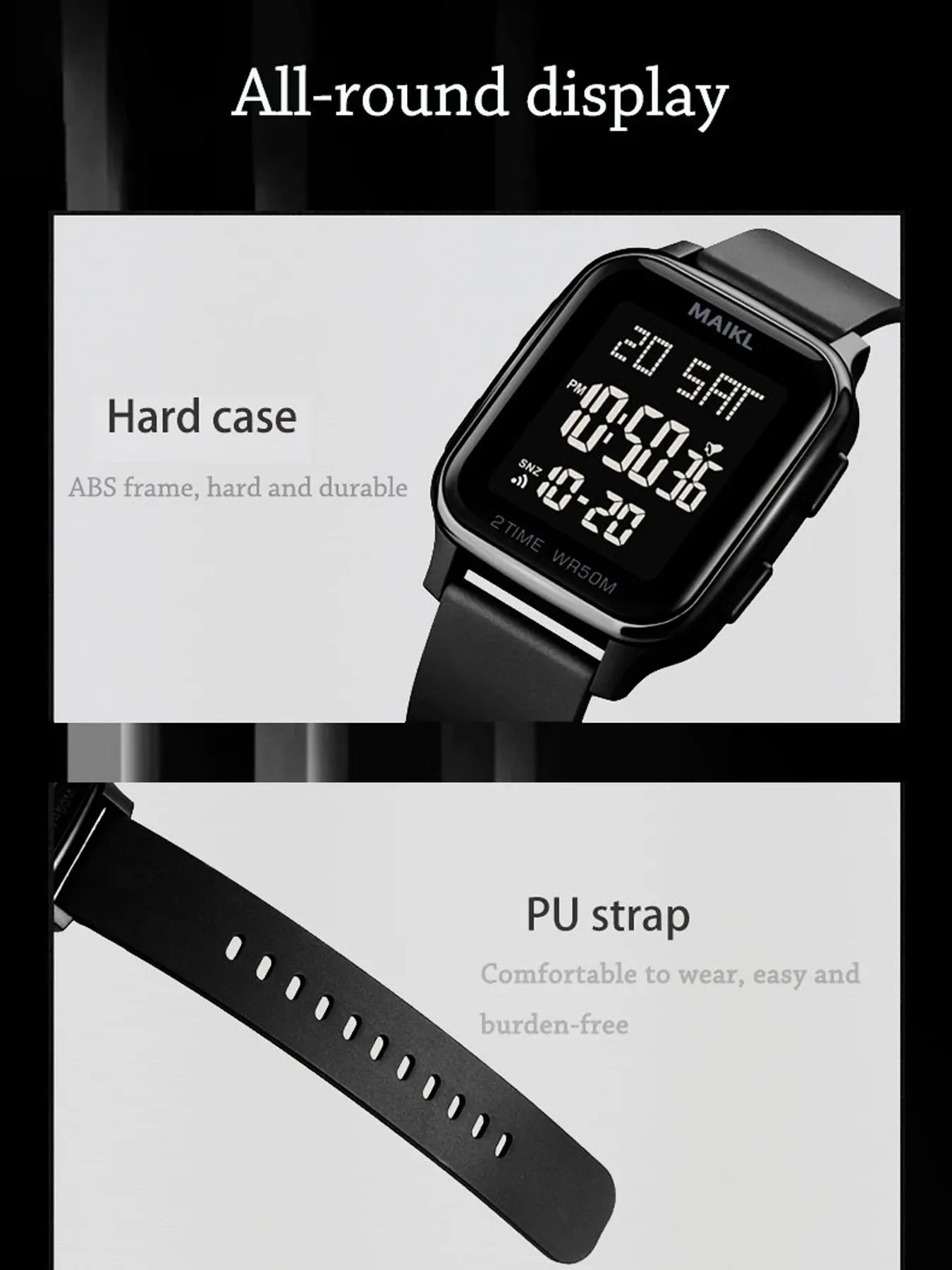 Digital LED Sports Watch for Men