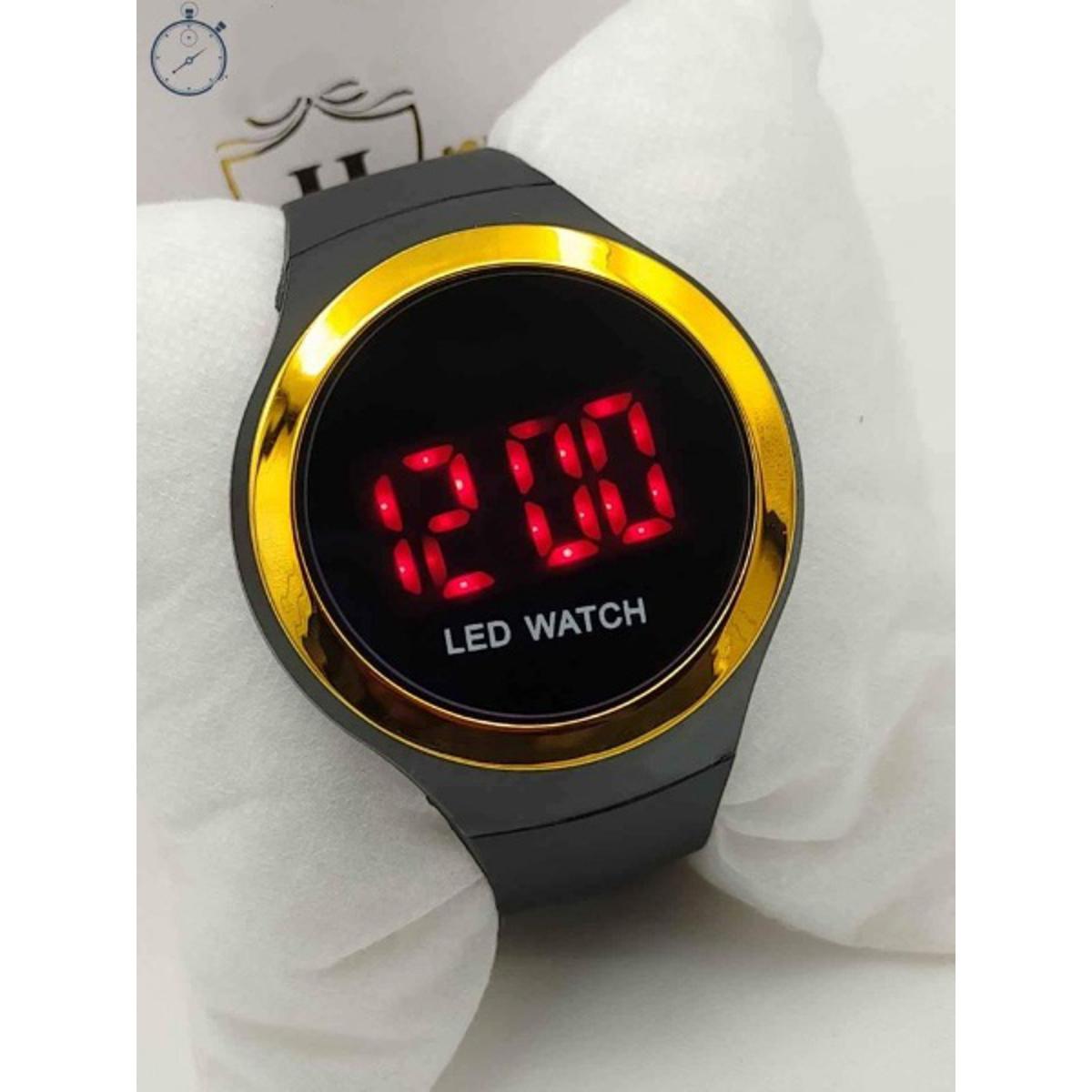 Round LED Digital Sports Watch