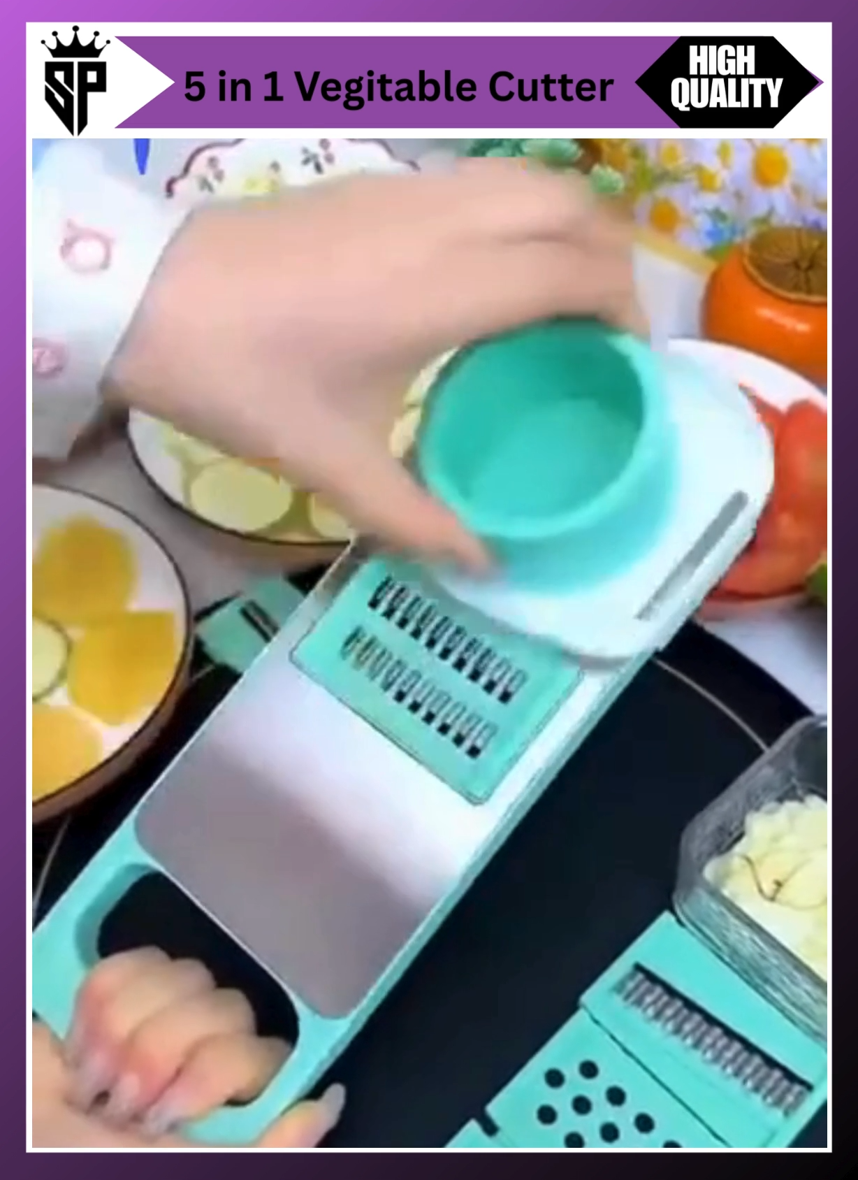 Food Chopper Vegetable Cutter Fruit Slicer