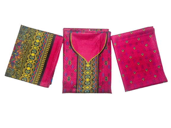 Lawn 3 Piece unstitched Suit For Girls