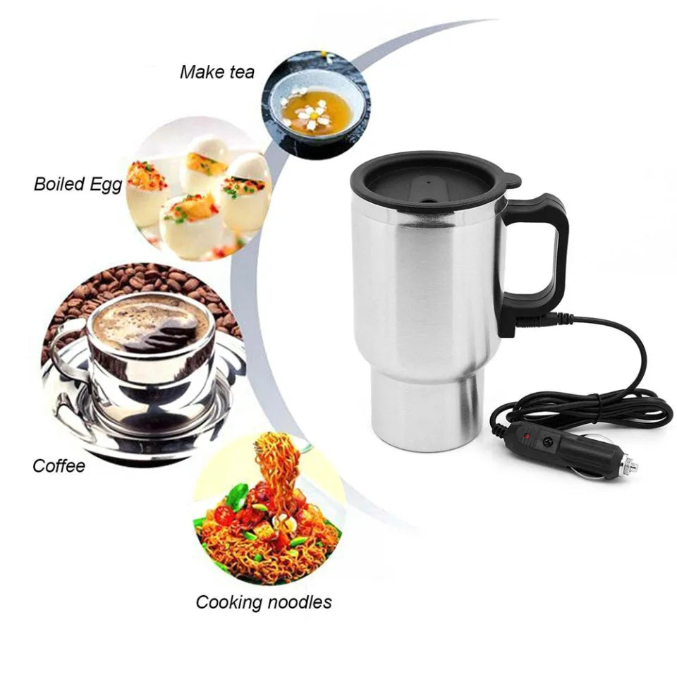 12V Car USB Mug Plug-in Heated Thermos
