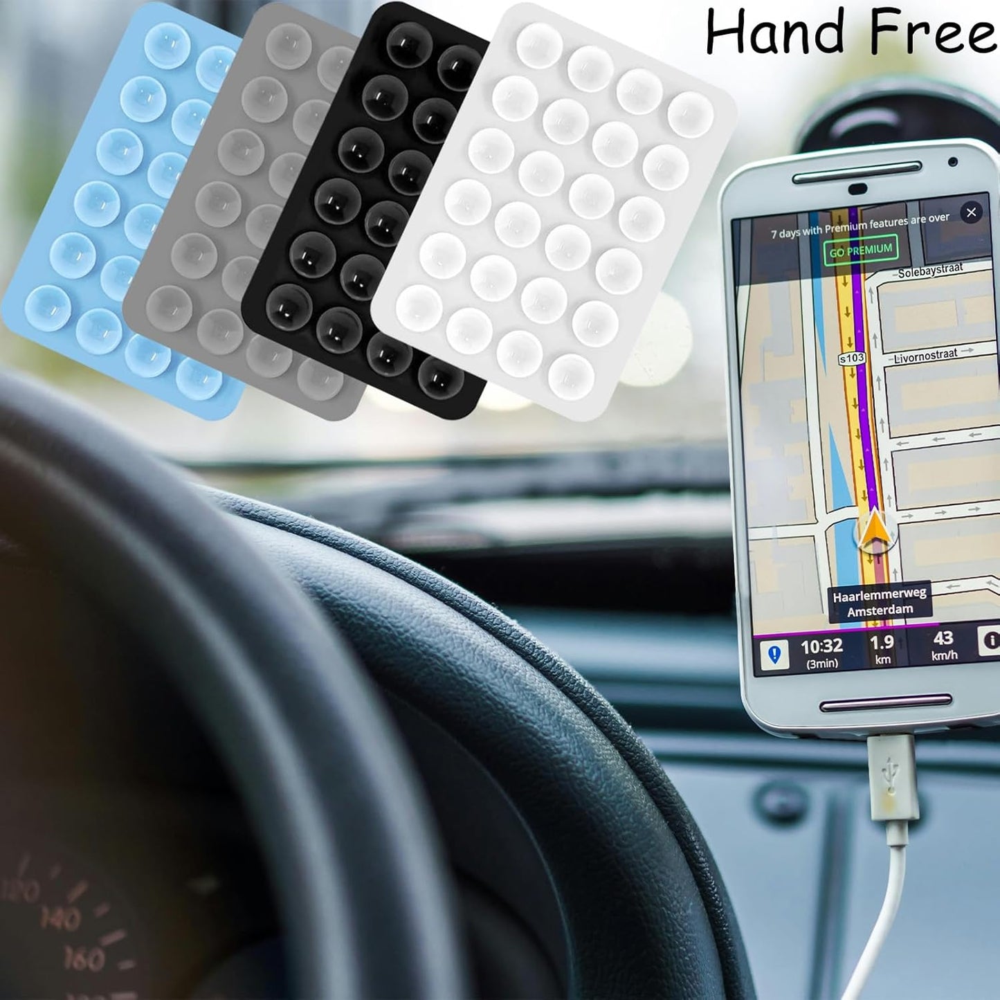 Mobile Suction Mat- Strong Anti-Slip Sticky Pad