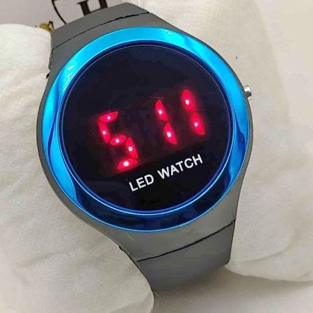 Round LED Digital Sports Watch