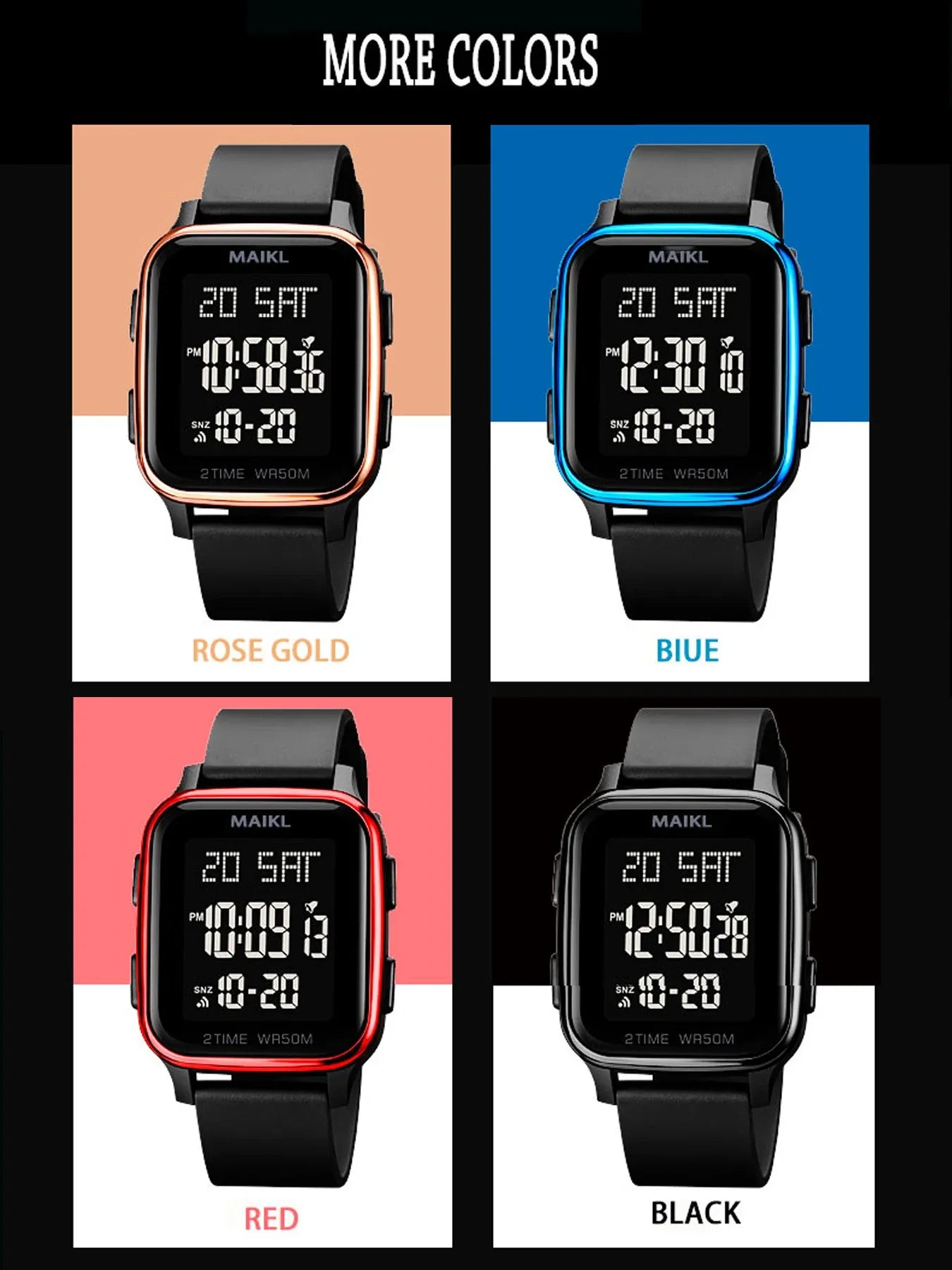 Digital LED Sports Watch for Men